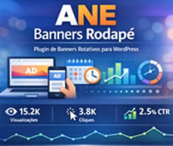 ANE Banners Rodapé - Banners Fixos no Rodapé com Rotação e Estatísticas