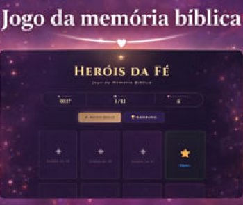 Plugin WordPress Jogo da Memória Bíblica – Heróis da Fé com Ranking e Pontuação