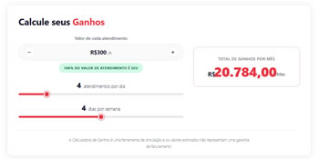 Calculadora de Ganhos por Atendimento - Shortcode Personalizável