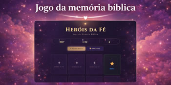 Plugin WordPress Jogo da Memória Bíblica – Heróis da Fé com Ranking e Pontuação