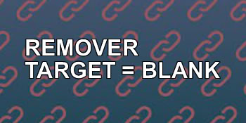 Plugin para remover target blank de links com e sem imagem