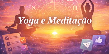 Plugin de Yoga e Meditação por Signo com Rotina Diária Checklist Interativo e Compartilhamento Social
