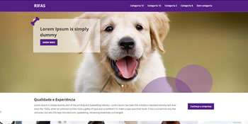 Tema wordpress responisvo para Petshop, Clínica veterinária com Painel do Cliente, Loja de produtos