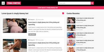 Tema wordpress para site de Contos Eróticos
