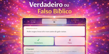Verdadeiro ou Falso Bíblico – Quiz Interativo para WordPress