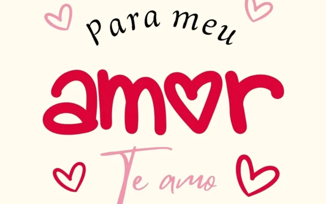 Para meu amor, te amo